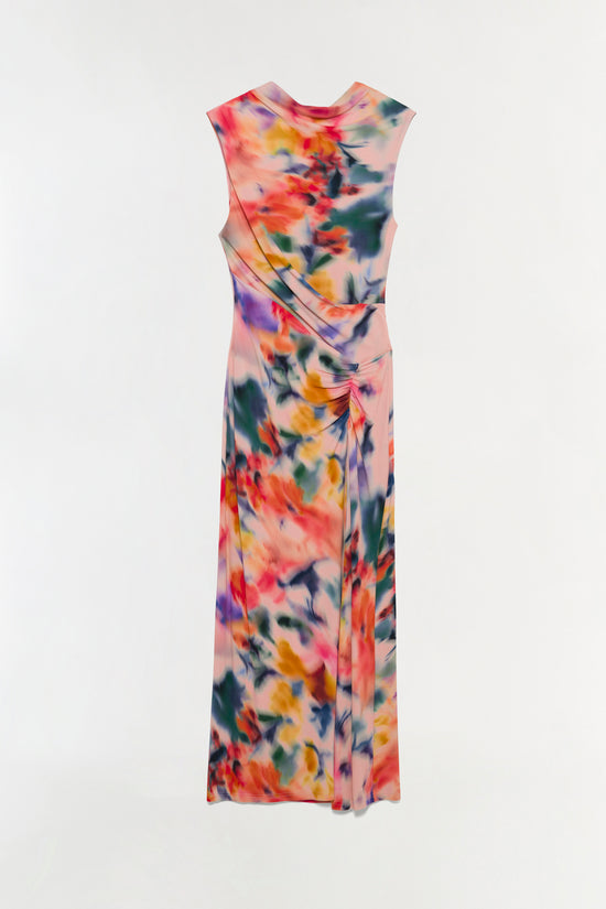 Acacia Draped Jersey Midi Dress