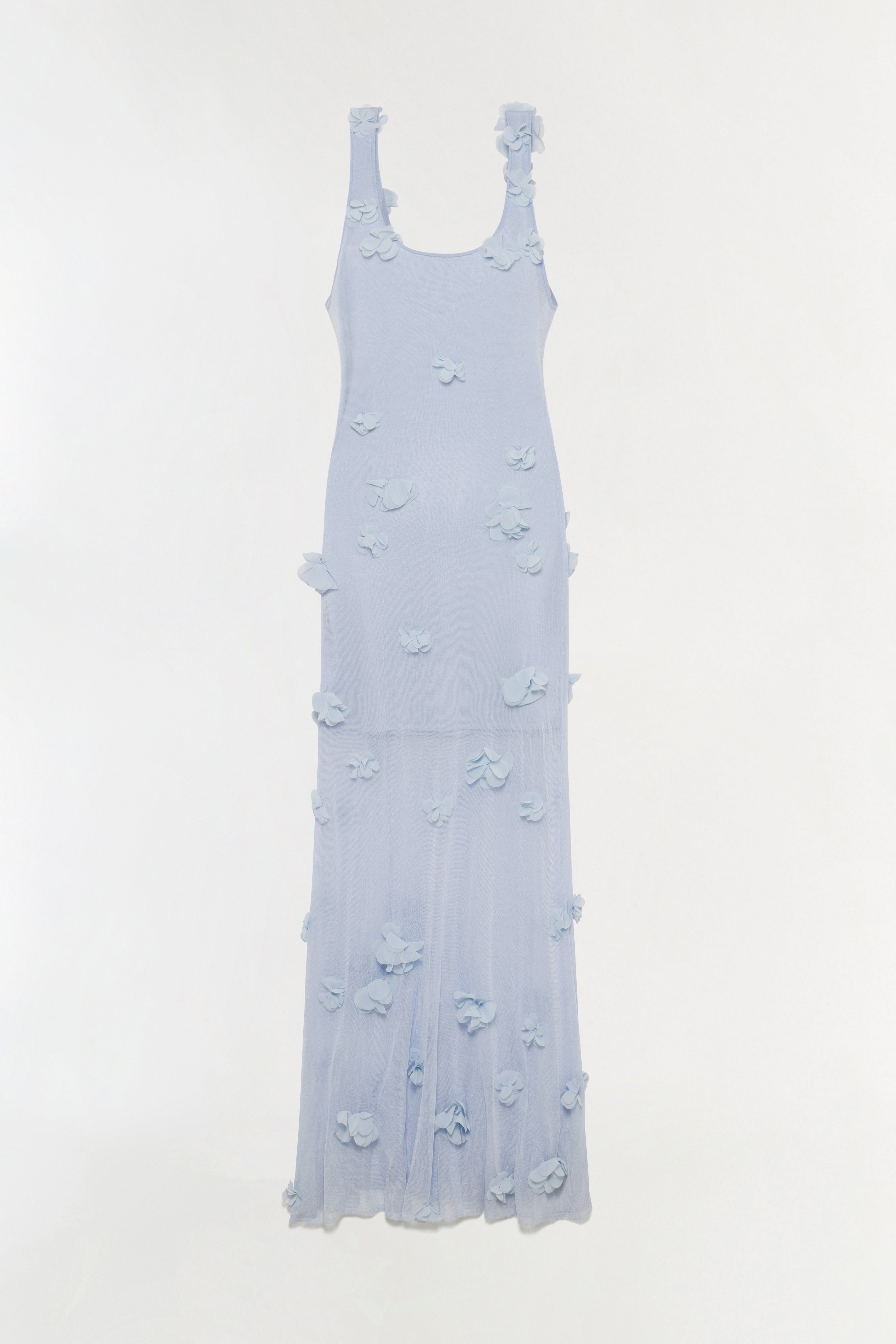 SIMKHAI Ivi Floral Maxi Dress, Periwinkle, Women's, SML