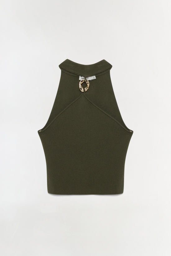 Renlen Wool Halter Top