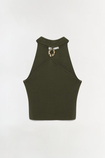 Renlen Wool Halter Top – SIMKHAI