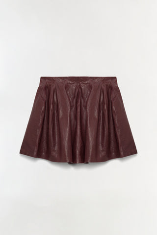 Bryar Leather Mini Skirt