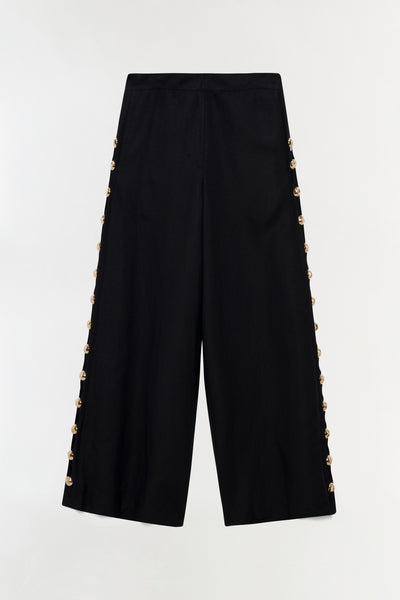 Cayman Studded Linen Wide Leg Pant – SIMKHAI