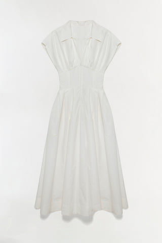 Farlow Cotton Faille Midi Dress