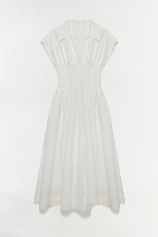 Farlow Cotton Faille Midi Dress