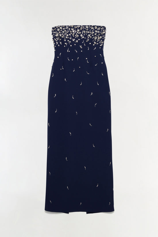Reign Embellished Strapless Gown