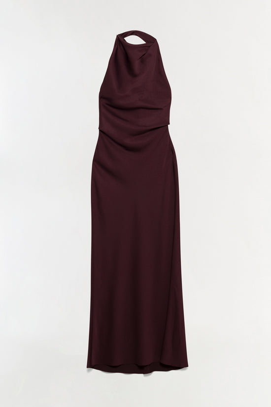 Reannon Draped Satin Gown