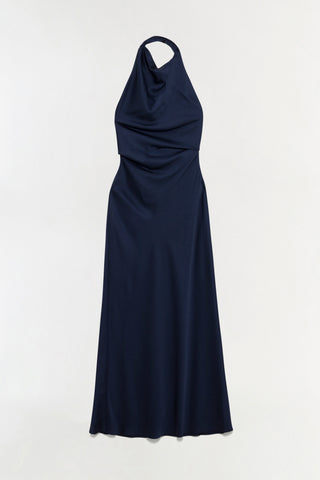 Reannon Draped Satin Gown