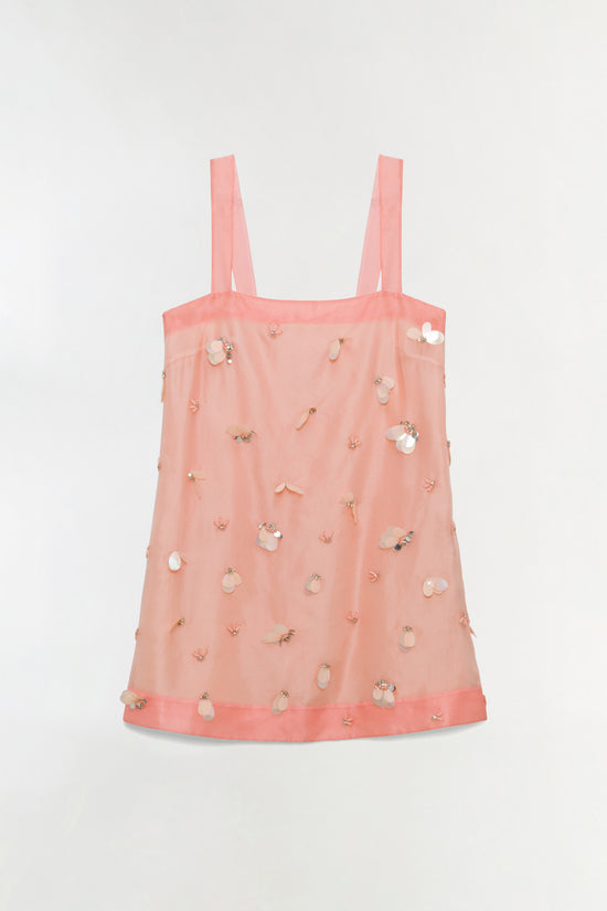 Sumi Embellished Organza Mini Dress