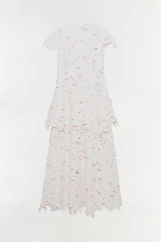 Neve Embroidered Cotton Midi Dress