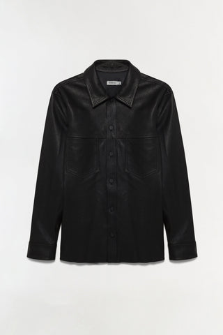 Gibson Leather Shirt Jacket