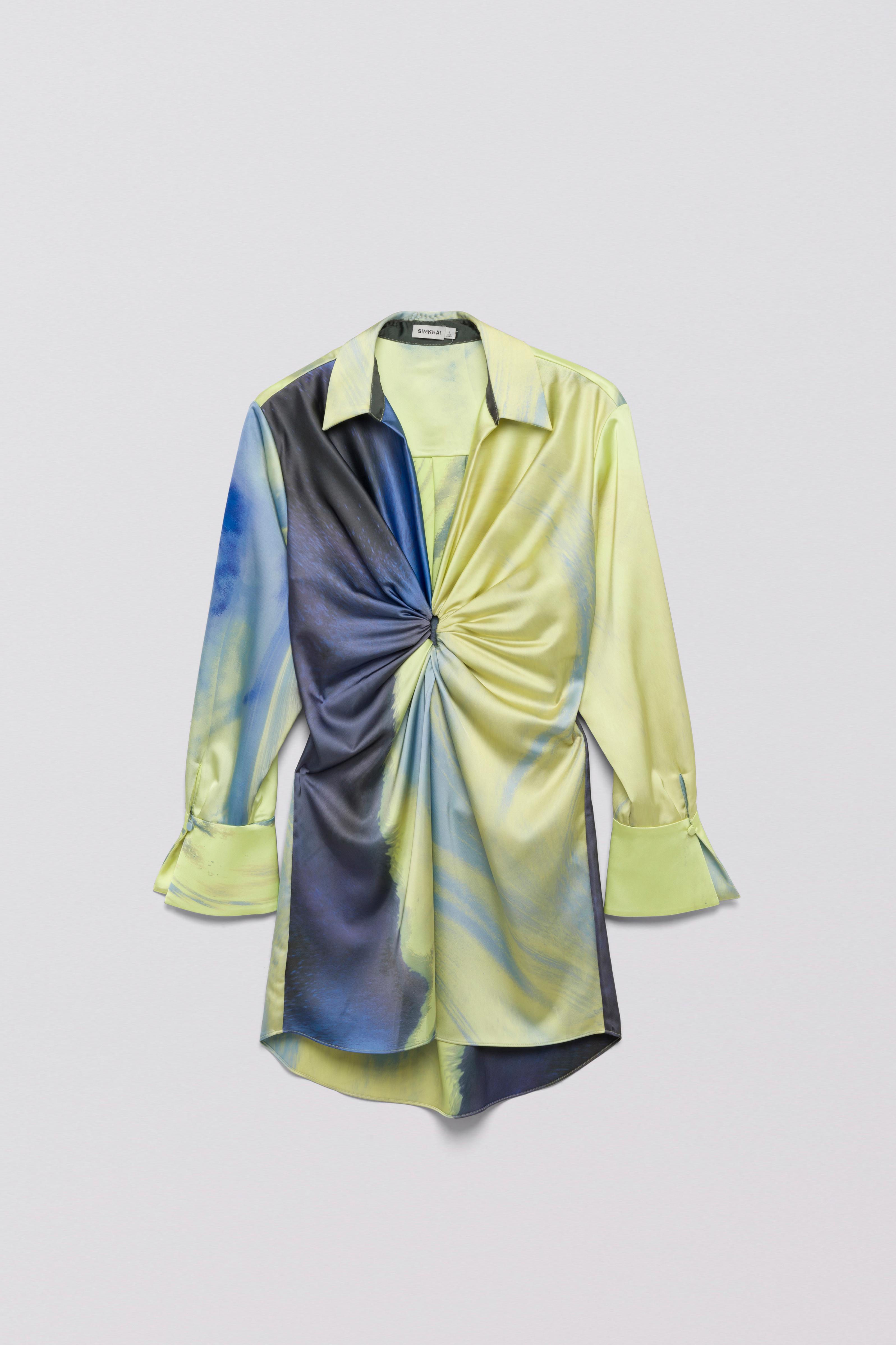 Simkhai Roma abstract-print minidress - Blue