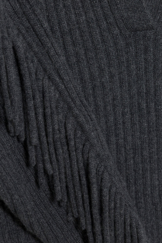 Natalia Collared Fringe Sweater