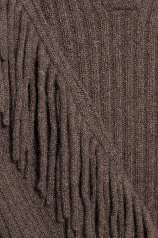 Natalia Collared Fringe Sweater