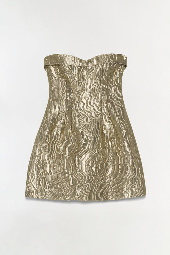Darcie Metallic Jacquard Mini Dress