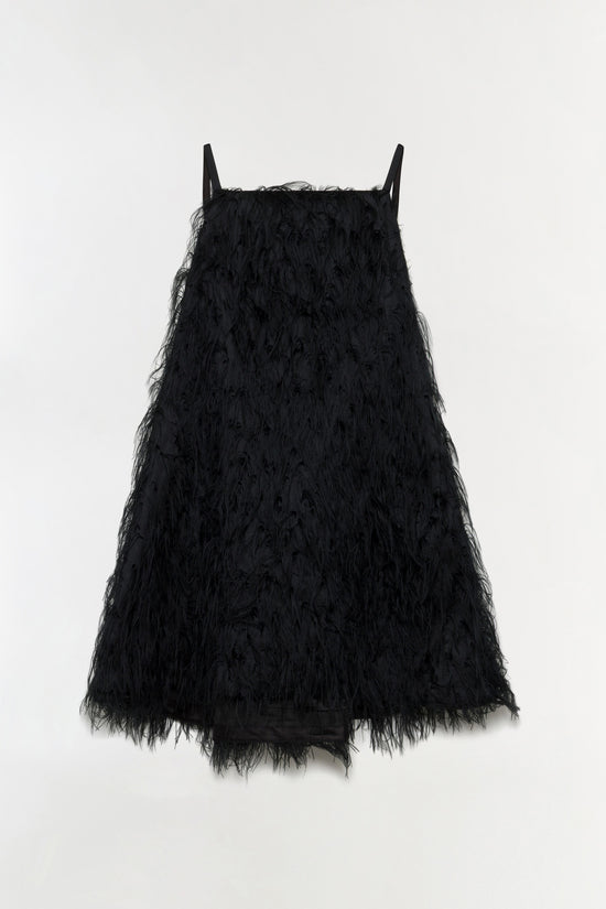 Kalla Fringe Jacquard Mini Dress
