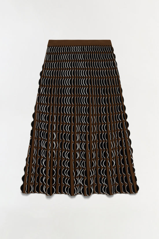 Ike Compact Knit Midi Skirt