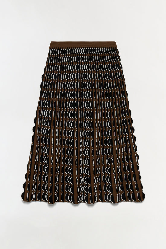 Ike Compact Knit Midi Skirt