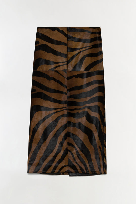 Tobiana Calf Hair Midi Skirt