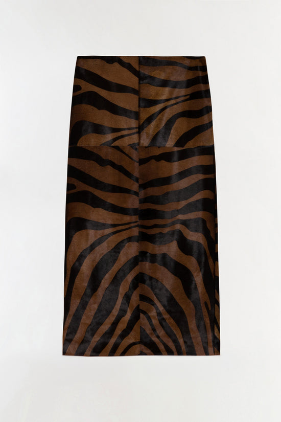 Tobiana Calf Hair Midi Skirt