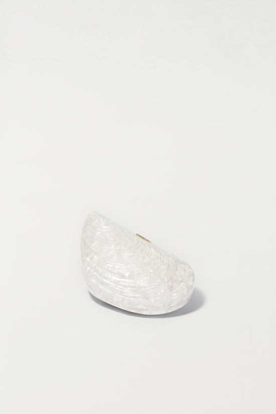 Bridget Pearl Oyster Clutch