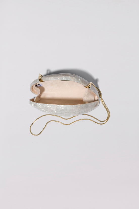 Bridget Pearl Oyster Clutch