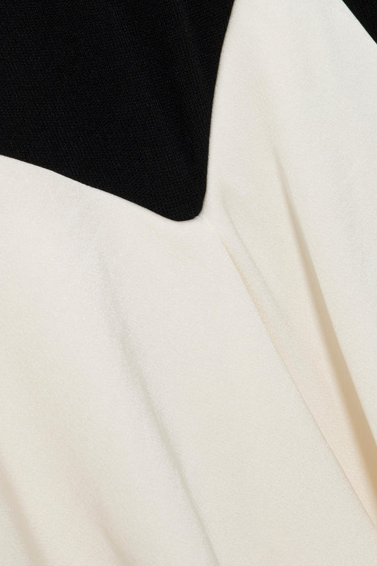 Ornella Knit Satin Midi Dress