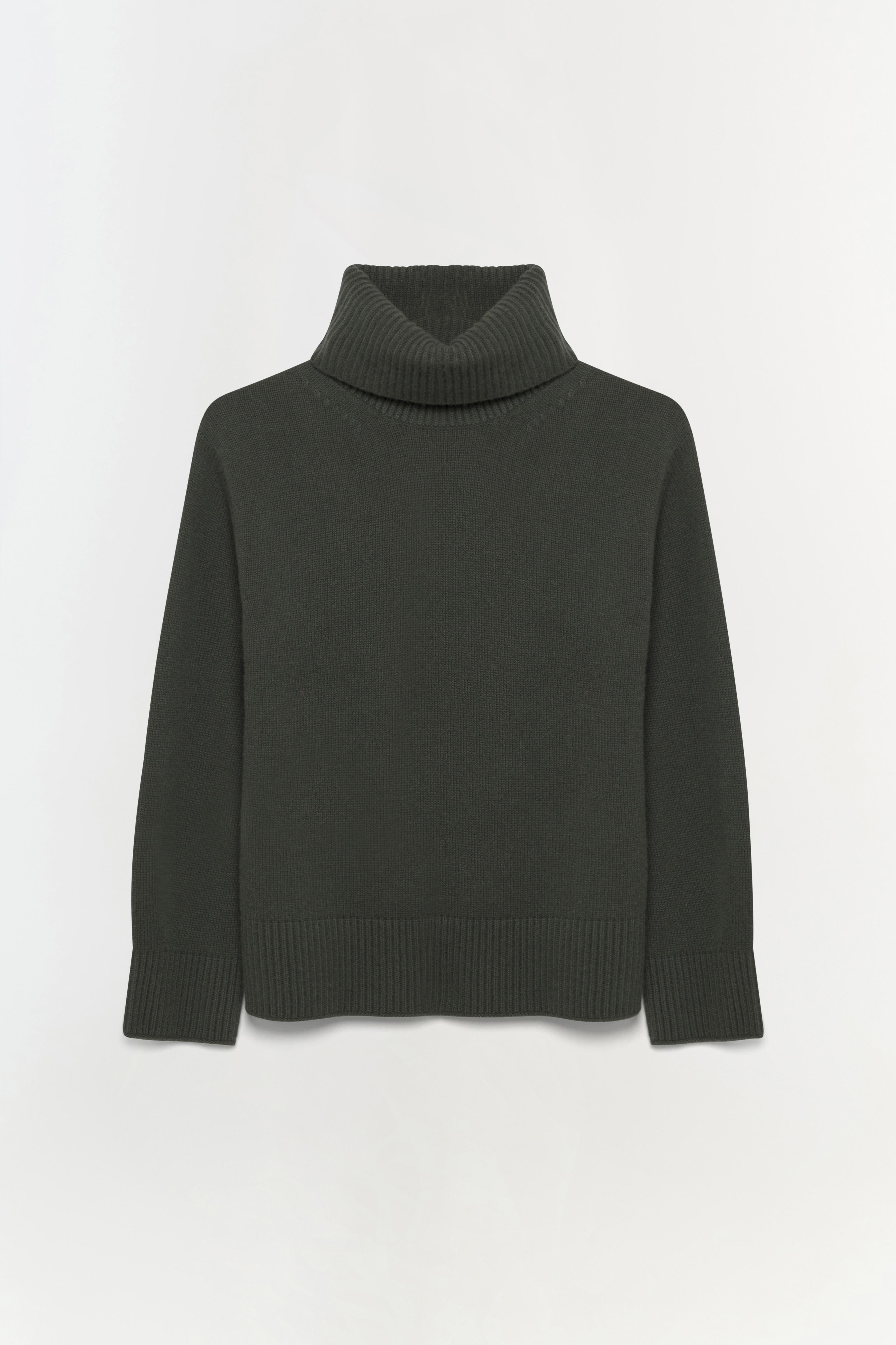 Katy Turtleneck Sweater Moss Green SIMKHAI - Main Image