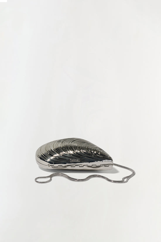 Bridget Mini Metal Oyster Clutch