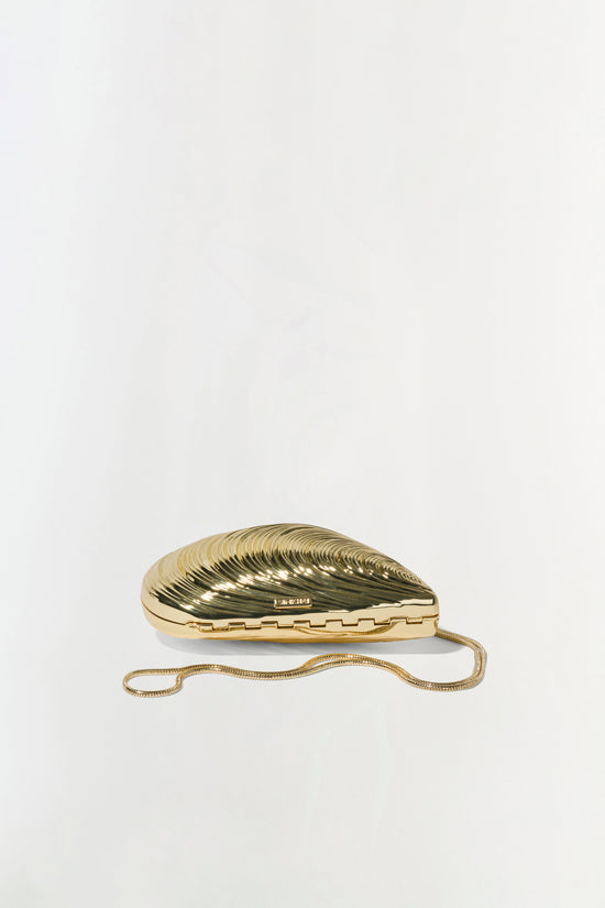 Bridget Mini Metal Oyster Clutch