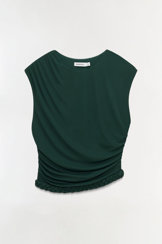Valen Draped Jersey Top