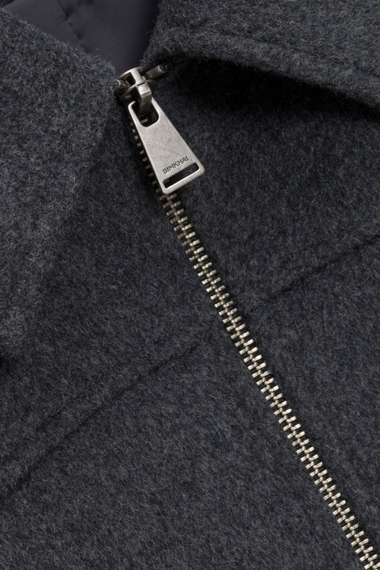 Sterling Zip Front Wool Jacket
