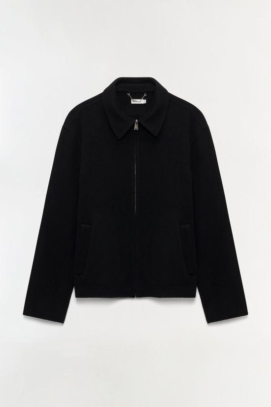 Quinn Zip Front Wool Jacket