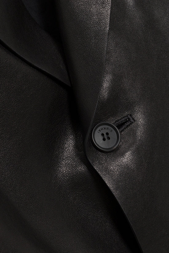 Linden Leather Blazer