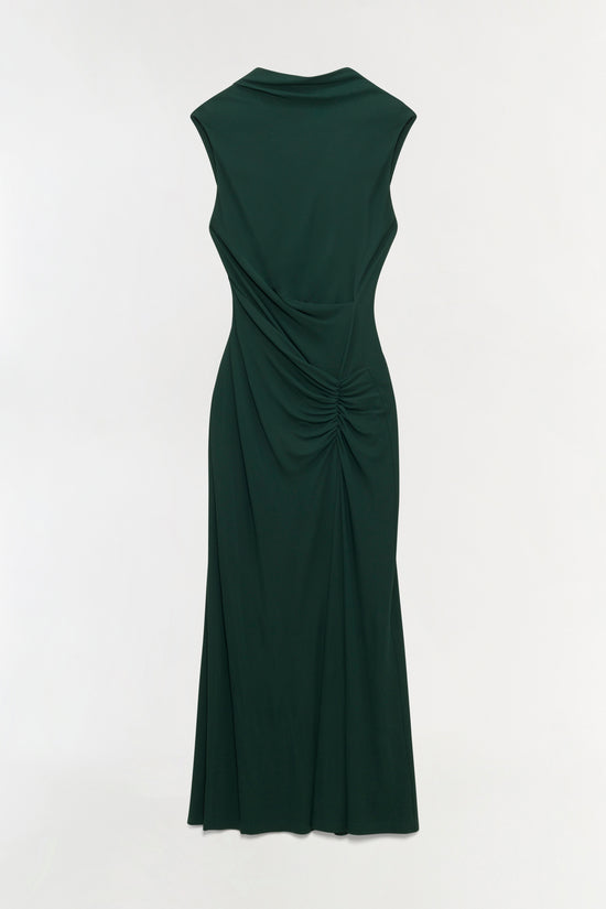 Acacia Draped Jersey Midi Dress