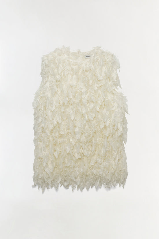 Fei Feathery Satin Top