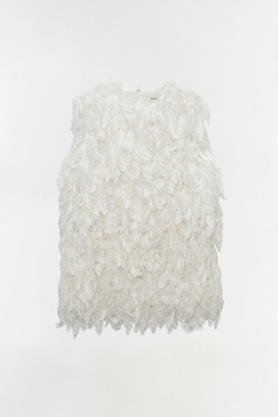 Fei Feathery Satin Top
