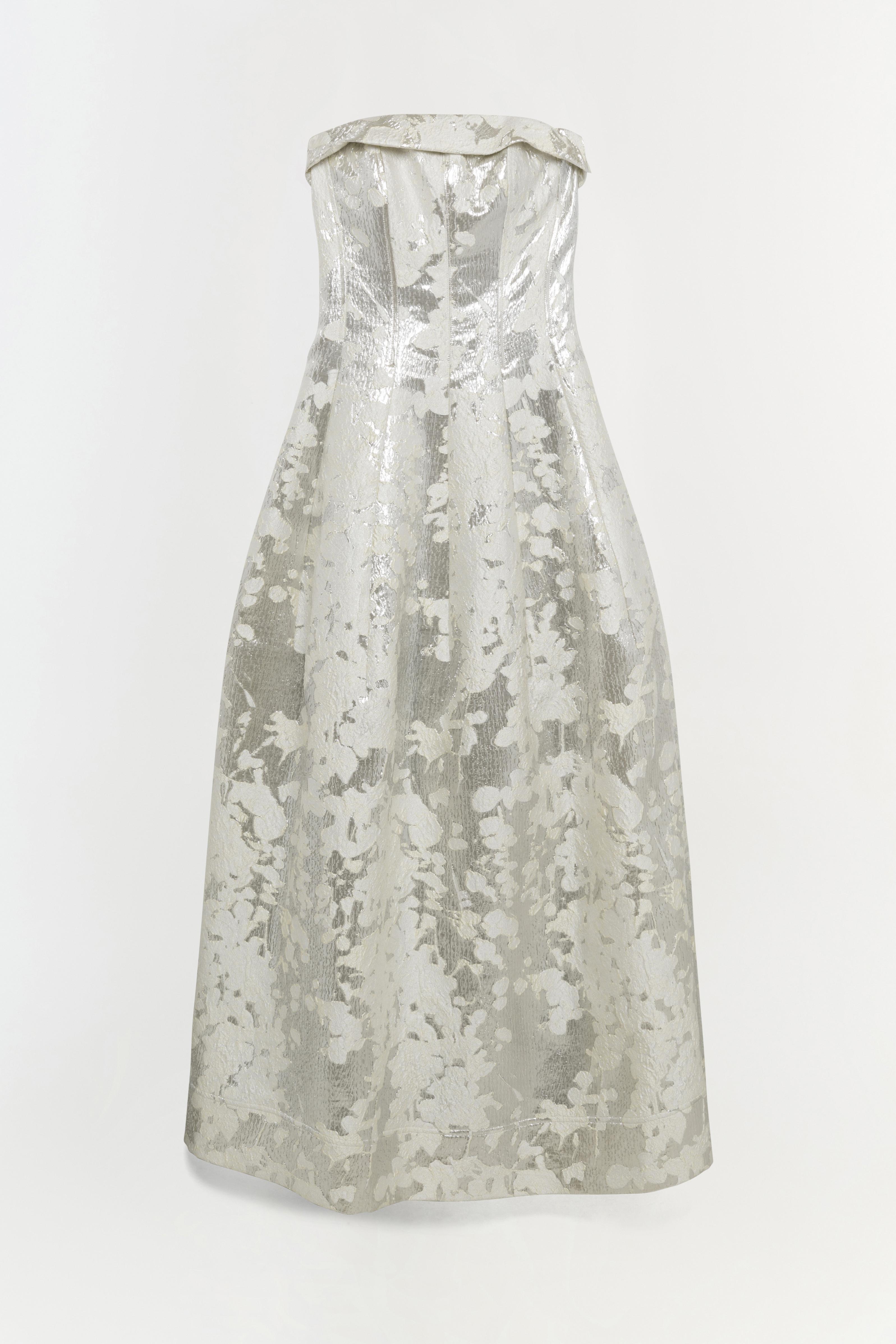 simkhai silver dress SIMKHAI Women's Bex Embellished Maxi Dress in Silver, Sequin, Size 4
