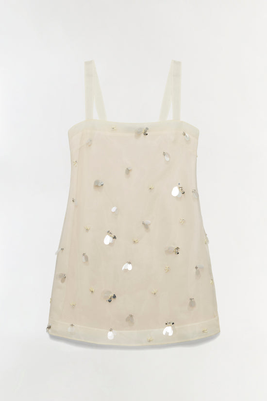 Sumi Embellished Organza Mini Dress