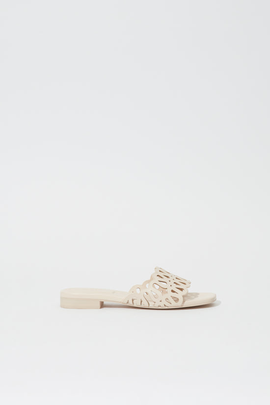 Mccall Laser Cut Leather Flat Slide