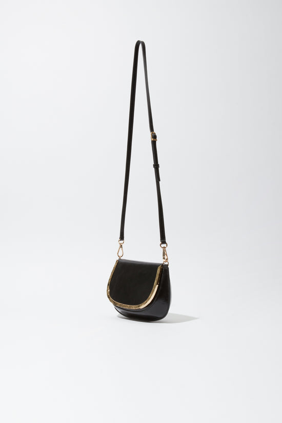 Logan Shiny Leather Crossbody