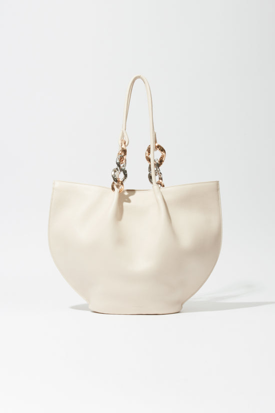 Arlo Chain Pebble Leather Tote