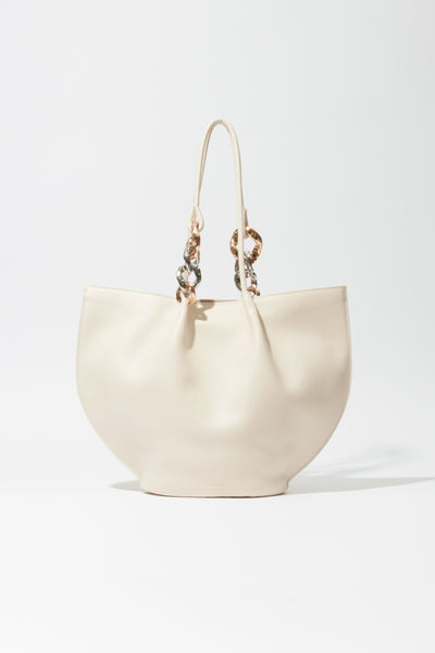 Arlo Chain Pebble Leather Tote – SIMKHAI