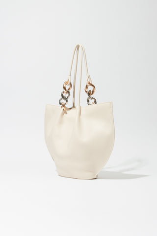 Arlo Chain Pebble Leather Tote