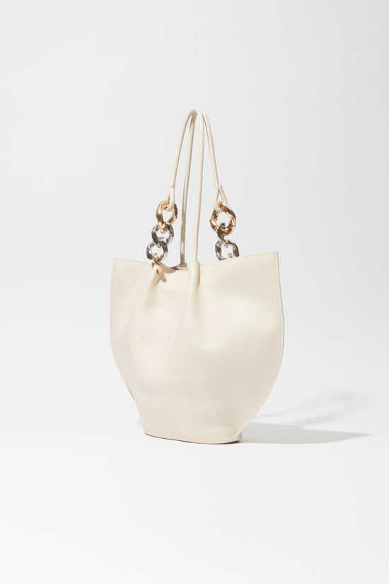 Arlo Chain Pebble Leather Tote