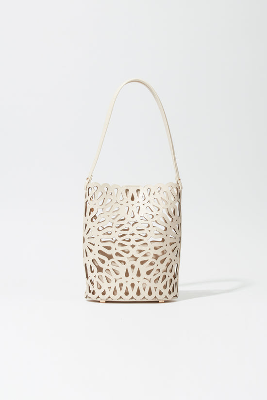 Mccall Laser Cut Leather Bucket Bag