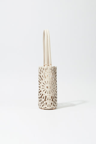 Mccall Laser Cut Leather Bucket Bag