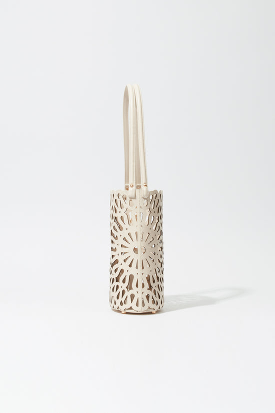 Mccall Laser Cut Leather Bucket Bag
