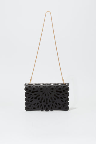 Mccall Laser Cut Leather Clutch