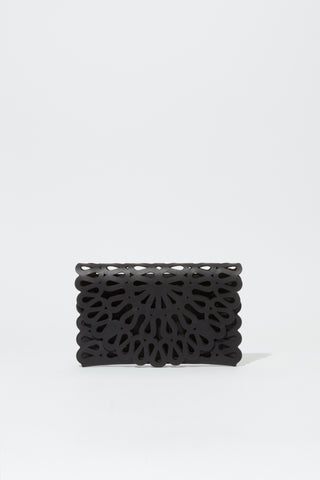 Mccall Laser Cut Leather Clutch