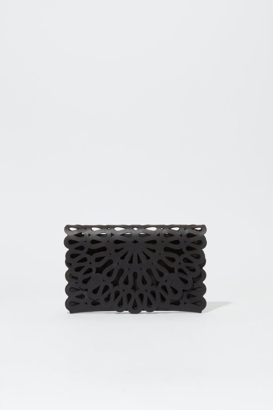 Mccall Laser Cut Leather Clutch